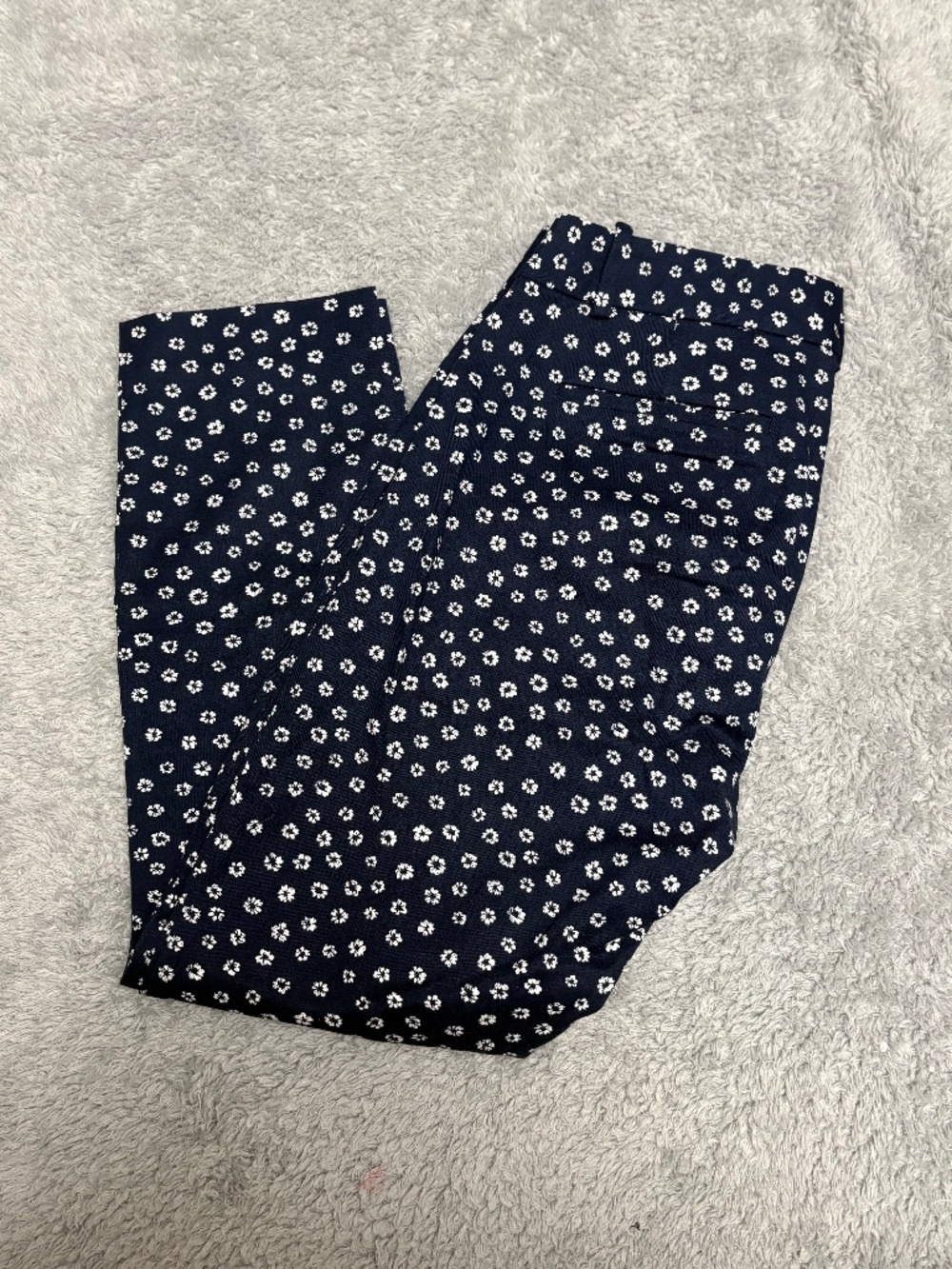 J by J. Crew Navy Blue Floral Women's Dress Pants